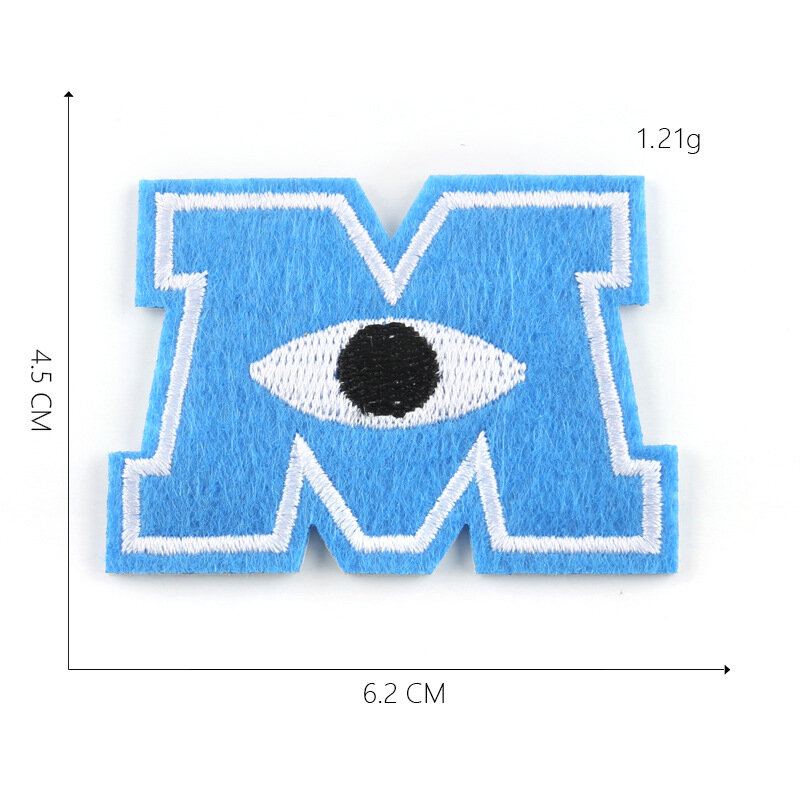 22Pcs/lot Street Fashion logo eye Iron on Patches For on DIY Clothes Hat Sew Jeans Sticker Ironing Embroidered Patch Applique