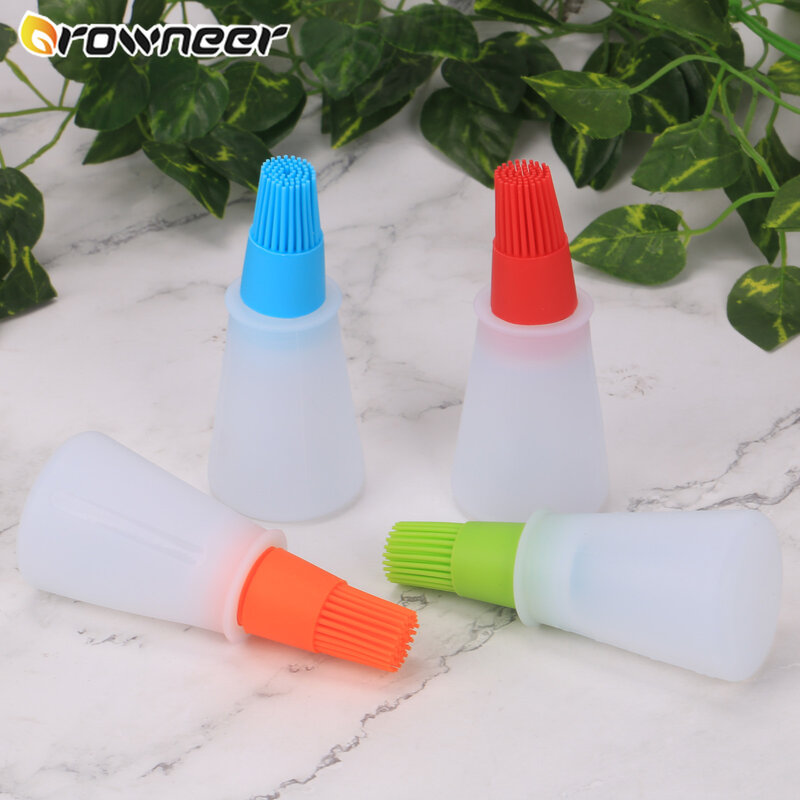 BBQ Oil Brush Silicone Spice Tool Basting Colorful Butter Baking Liquid Cake Bread Pastry Brush Kitchen Tools Heat Resistance