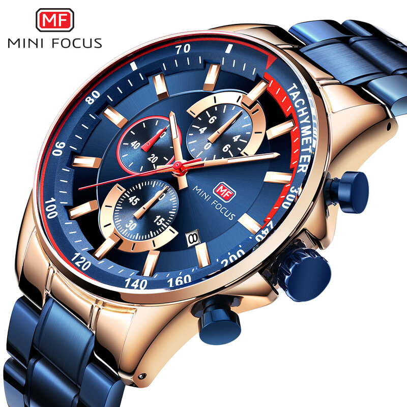 Orologi moda uomo 2020 cronografo al quarzo orologio sportivo orologio di lusso di marca superiore calendario impermeabile Big Business MINI FOCUS maschio