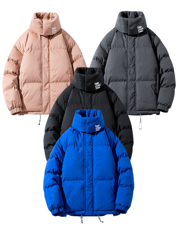 ฤดูหนาวผ้าพันคอผู้ชาย Parkas Windproof หนาอุ่นเสื้อ2022 New Streetwear ลำลองฝ้ายเบาะความร้อน Parka Coat