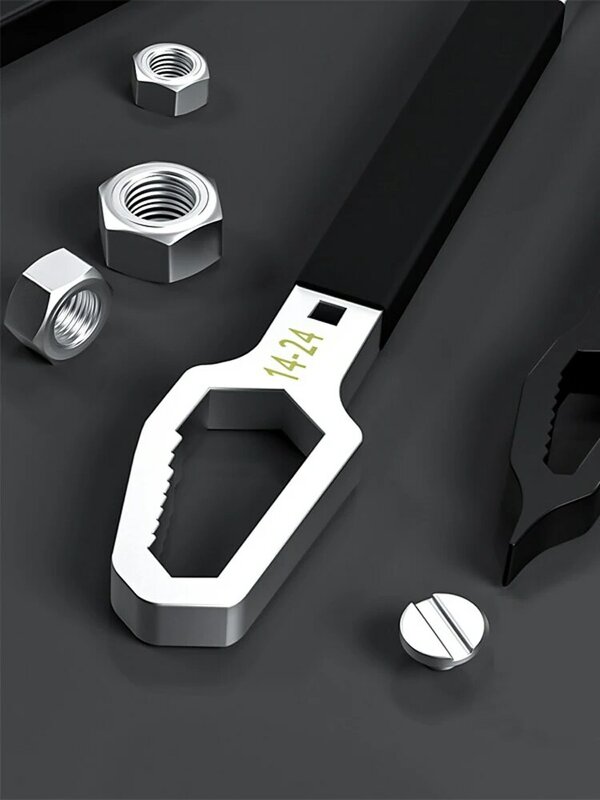ユニバーサル調整可能な自動リニアメガネ,ダブルエンド多機能スパナ,ハンド修理ツール,8〜22mm