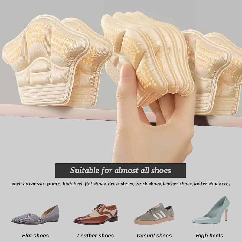Youping 4 pçs almofadas de calcanhar para esporte sapatos palmilhas remendo volta adesivo almofada inserção palmilha calcanhar alívio da dor pés calcanhar protetor