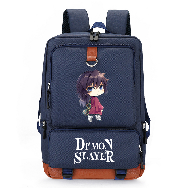 Demon Slayer-mochila de Agatsuma Zenitsu para niños y niñas, bonita mochila escolar Rengoku Kyoujurou para Cosplay, Unisex