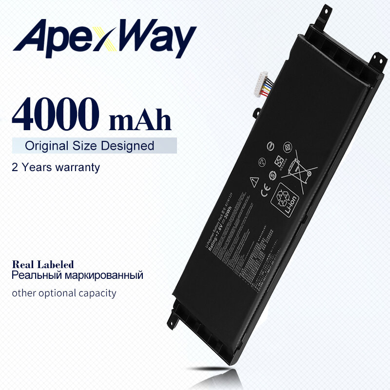 ApexWay 7.6V  B21N1329 Battery Asus D553M F453 F453MA F553M P553 P553MA X403 X403M X403M X503M X453MA X553 X553M X553B X553MA