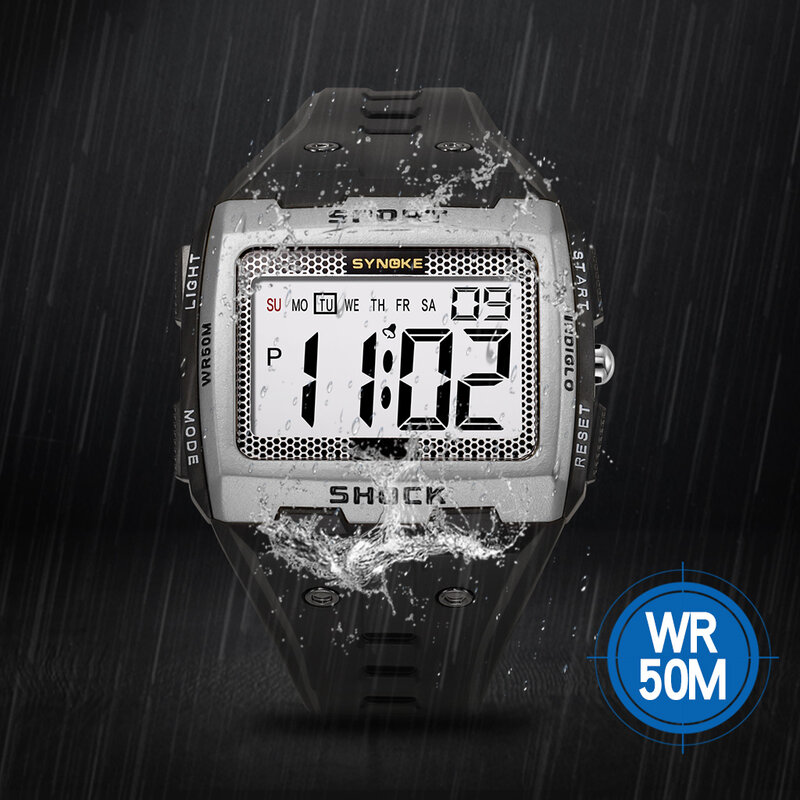Militaire Elektronische Horloges Mode Horloge Voor Mannen Sport Stopwatch Chrono Alarm Digitaal Horloge Waterdicht Relogio Masculino