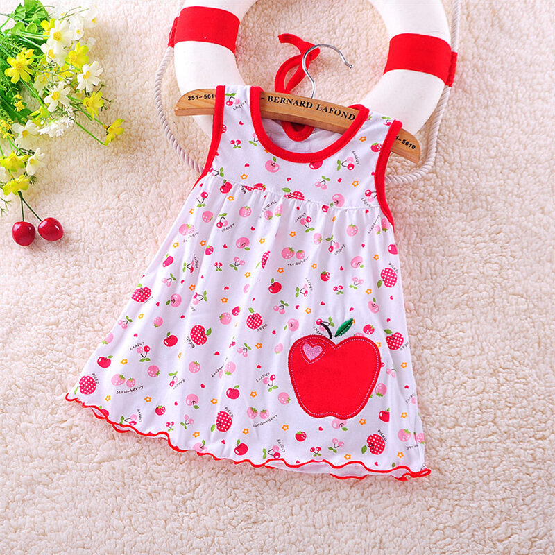女の赤ちゃんのためのサマードレス,プリンセスドレス,コットン,フリル付き,子供服,0〜2歳の女の子のための,新しいコレクション