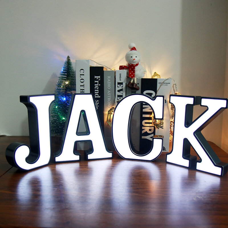 18センチメートル装飾アルファベット手紙ledライト白色光デジタルライト装飾バッテリーナイトライトパーティーベビーベッドの装飾