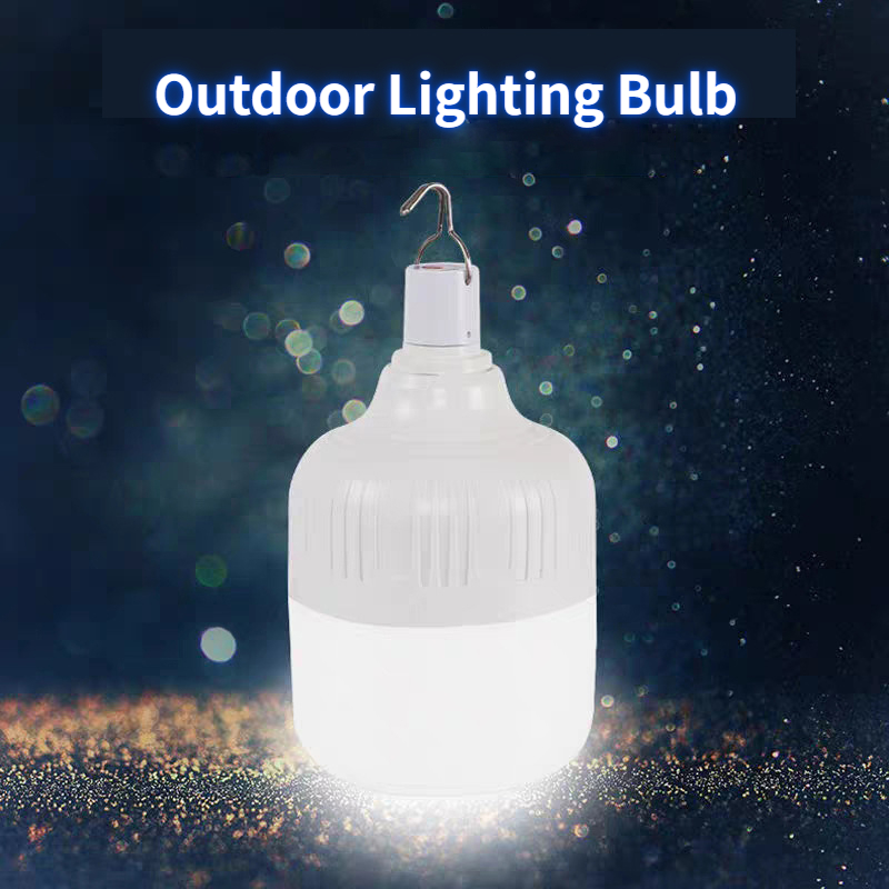 8PCS Outdoor USB ricaricabile Mobile LED lampadine luce di emergenza portatile Hook Up tenda da campeggio luci decorazioni per la casa luce notturna