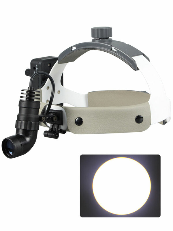 5W Dental Head Lamp Adjustable Light Spot Helmet Dental Headlight with Rechargeable Lithium Battery