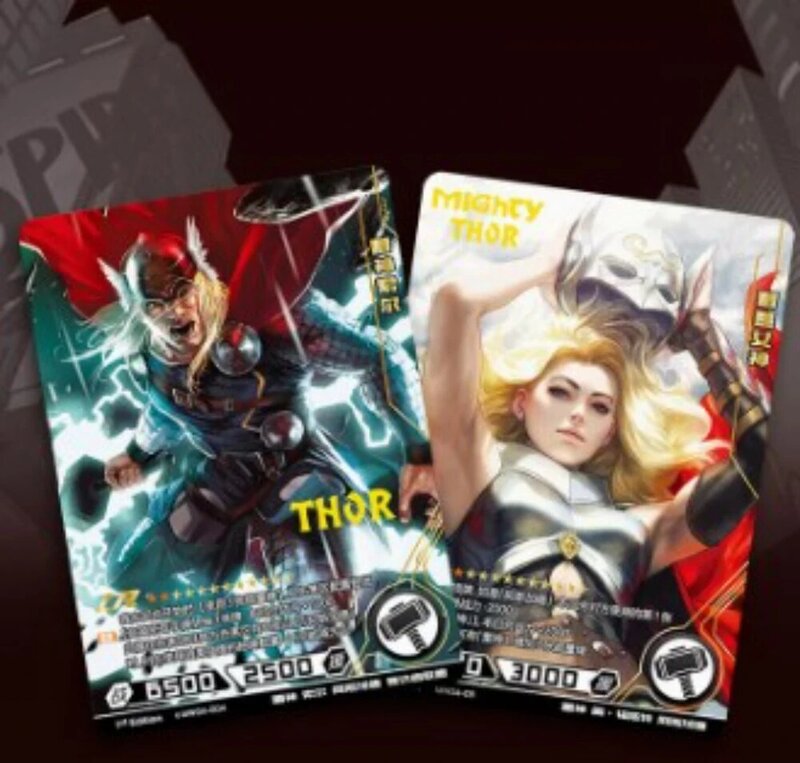 KAYOU Marvel Comics Heroes Versus Cards the Avengers Anime Party Playing Games Toys, cajas de álbum para niños, colección de Hobby de papel