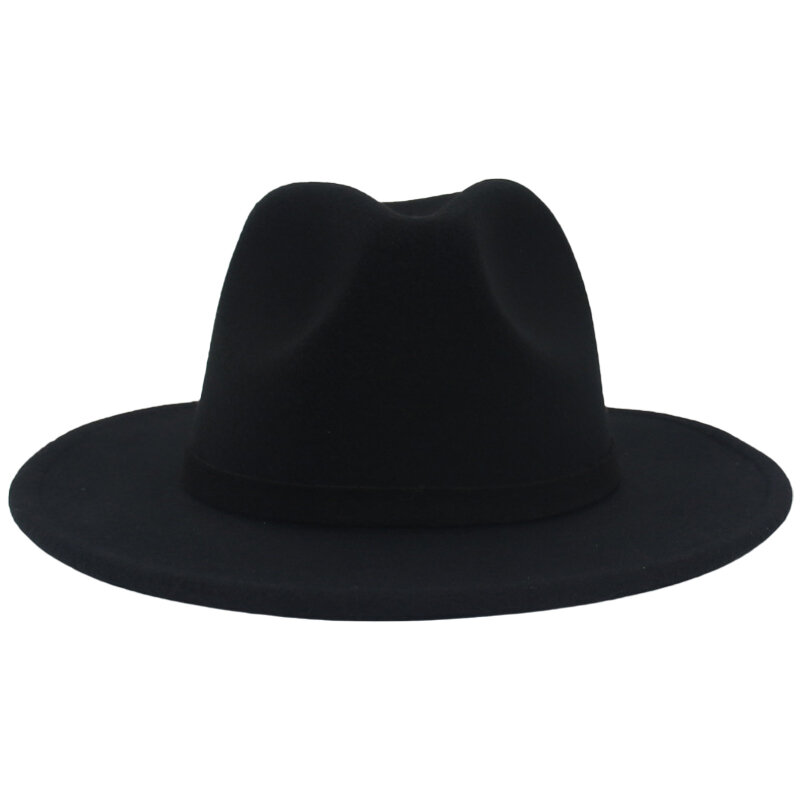 Jazz kapelusz Fedora dla kobiet zima luksusowy kapelusz dla mężczyzn moda formalne wesele udekoruj brytyjski styl Trilby Party formalne Panama Cap