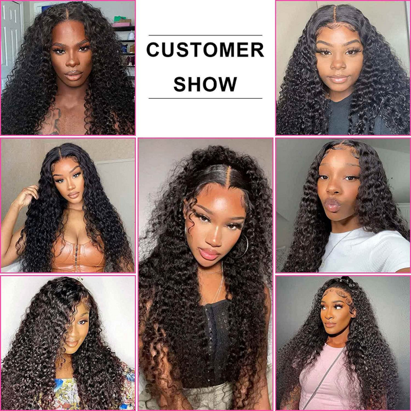 Deep Wave Frontal Wig Glueless Wig Human Hair Ready To Wear Curly Lace Front Human Hair Wig For Women Brazilian Wigs On Sale