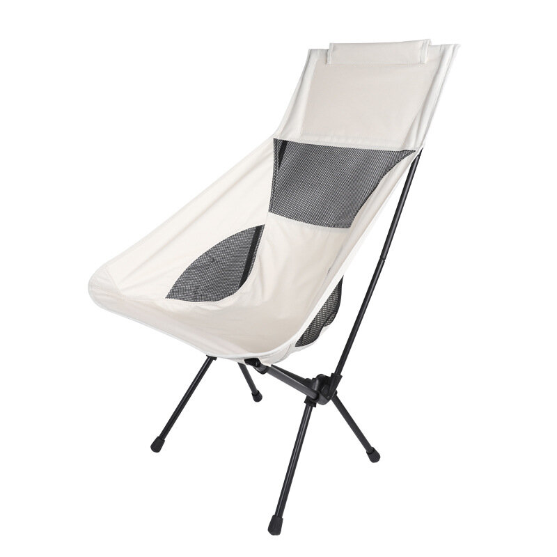 เก้าอี้พับได้พกพาสำหรับกลางแจ้งภาพวาดศิลปะการตกปลาปิกนิกชายหาดกระดานขี้เกียจเก้าอี้ตาข่ายระบายอากาศ