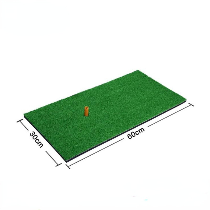 Alfombrilla de Golf para golpear, accesorio de 3 hierbas con orificio de goma, para entrenamiento en interiores y exteriores