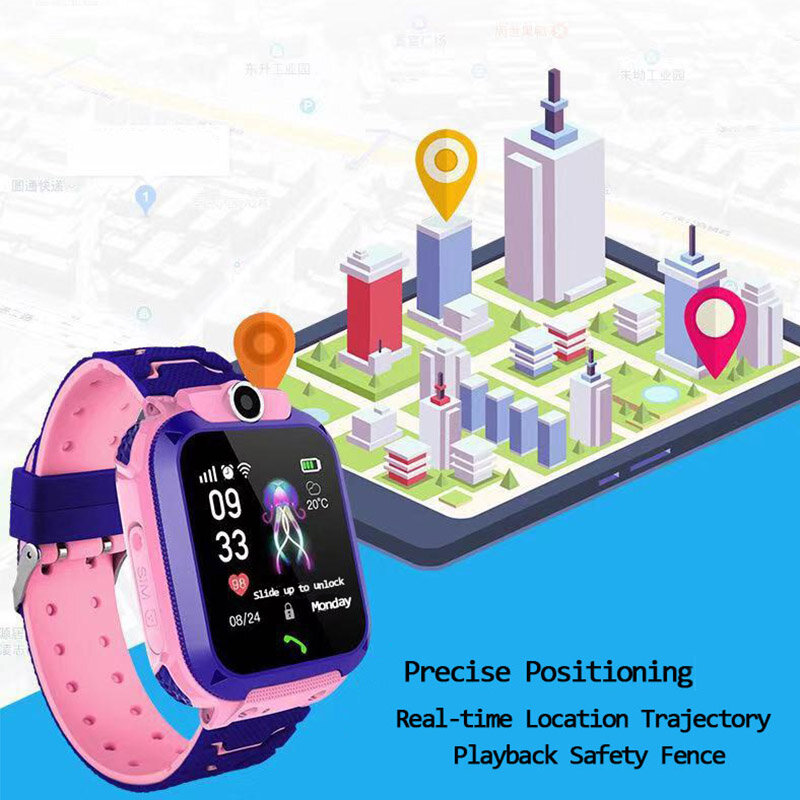 Inteligentny zegarek dla dzieci 2022 nowy SOS Smartwatch dla dzieci karta Sim LBS lokalizacja zdjęcie wodoodporny prezent dla chłopców i dziewcząt IOS Android