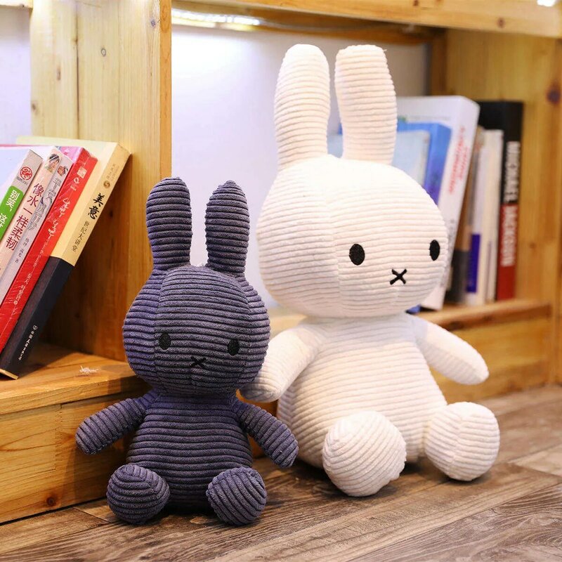 Muñeco de peluche de conejo para niños, almohada decorativa de felpa de 25Cm, regalo de cumpleaños