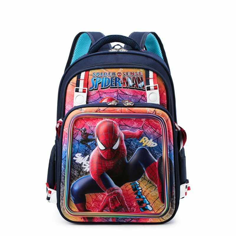 Disney dos desenhos animados novos congelados mochila homem-aranha bonito estudante mochila impermeável leve grande capacidade das crianças
