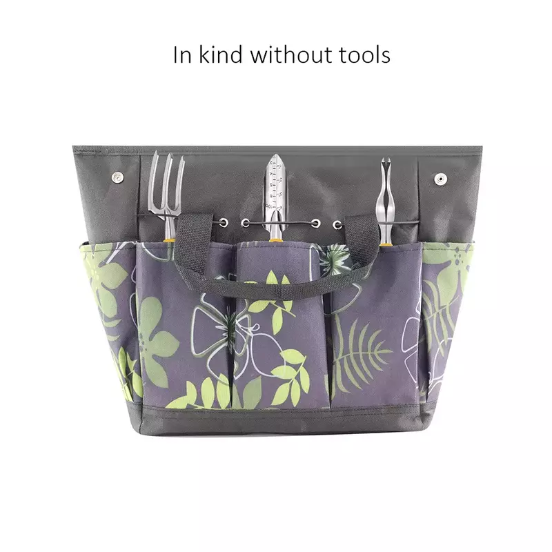 Садовая сумка для инструментов из ткани Оксфорд, портативная садовая сумка-ведро для инструментов с несколькими карманами, органайзер, сум...