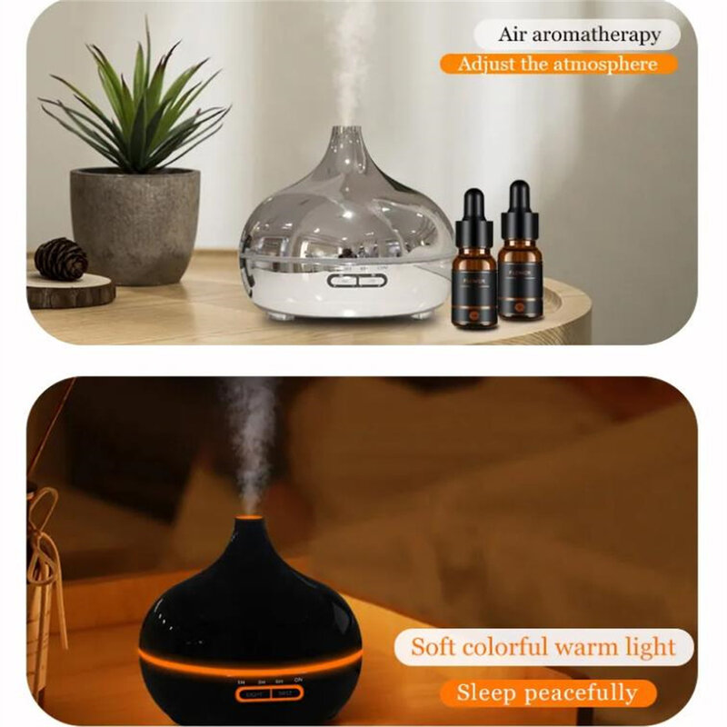 Electroplating Humidifier 300ml Large Capacity Aromatherapy Machine Spray Remote Control for Office Hotel Home 7 Colors Lights