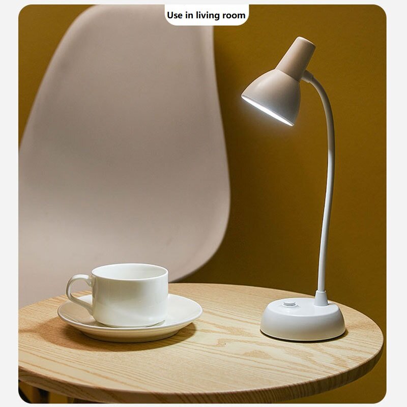SB – Mini lampe de bureau à Led, lumière de lecture chaude à pince, luminosité, lampe d'étude, Flexible, pour lit de livre