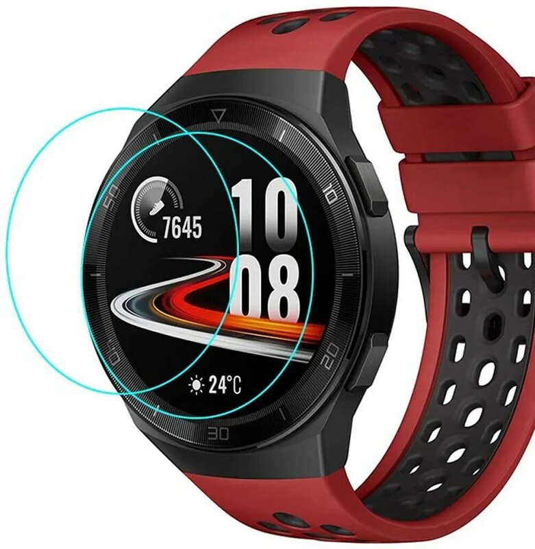 Uienie 2.5d curvado hd película protetora para huawei relógio gt 2e/gt2 smartwatch fibra macia protetor de tela cheia cobertura não vidro