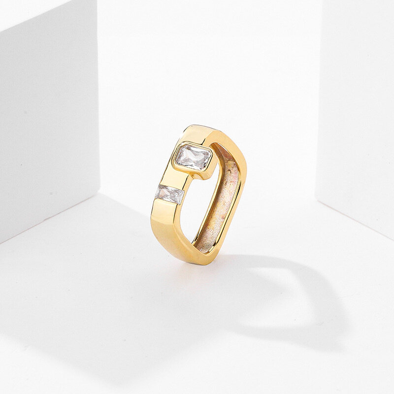 S'STEEL 925แหวนเงินสเตอร์ลิงสำหรับสตรีแฟชั่นออกแบบงานแต่งงานแหวนเครื่องประดับของขวัญ Fine Index Finger อุ...