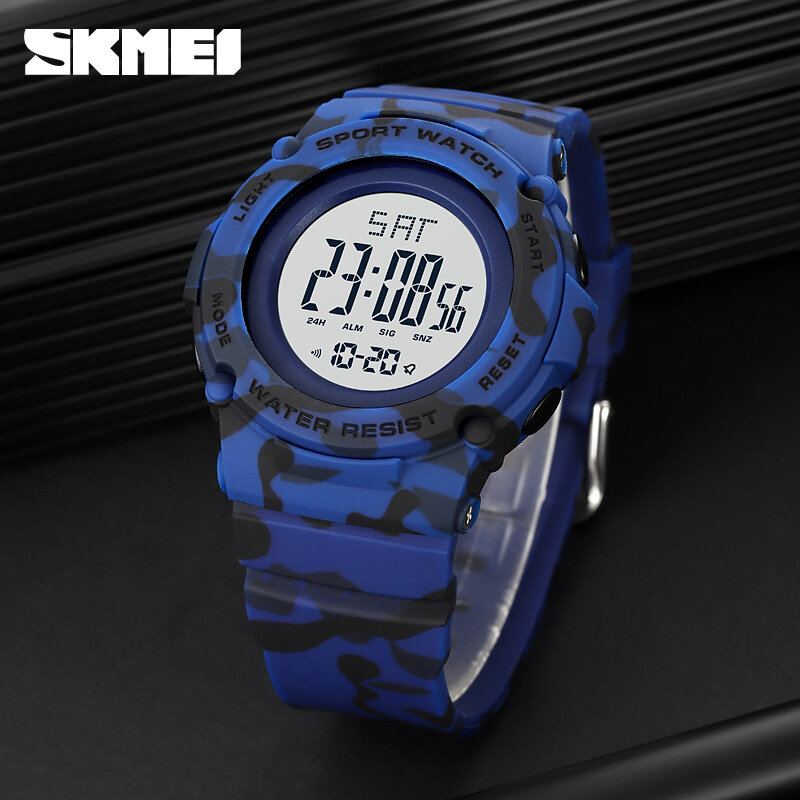 SKMEI moda Sport zegarek dla dzieci Top marka luksusowy chronograf oświetlenie Led cyfrowe zegarki dla dzieci 50M wodoodporny zegar chłopiec dziewczyna