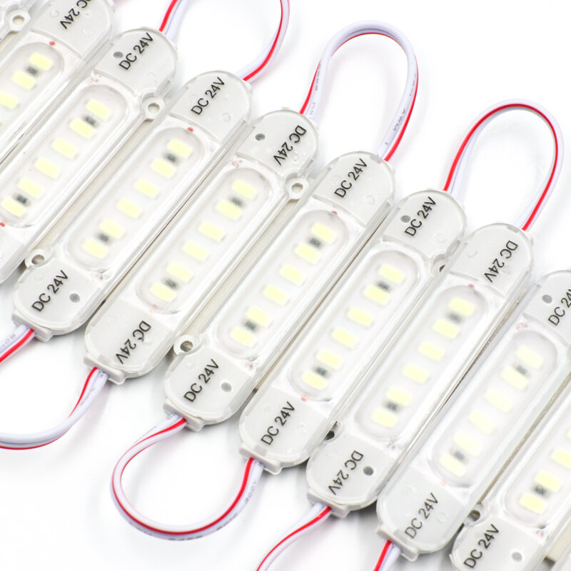 20 قطعة 5730SMD LED وحدة 6 المصابيح 12 فولت 24 فولت أضواء LED مقاومة للماء ل تسجيل رسالة مشروع إشارة الفرامل الخلفية تحذير الذيل الجانب ضوء