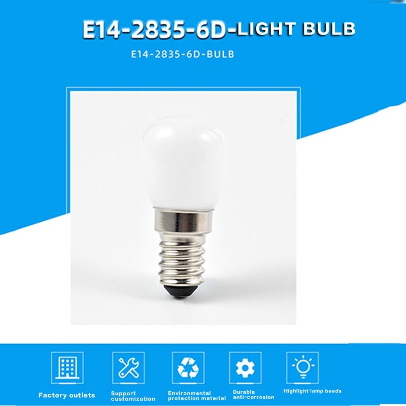 2022 Baru E14 T22 Lampu 3W Keramik Susu Putih Kaca Bola Lampu