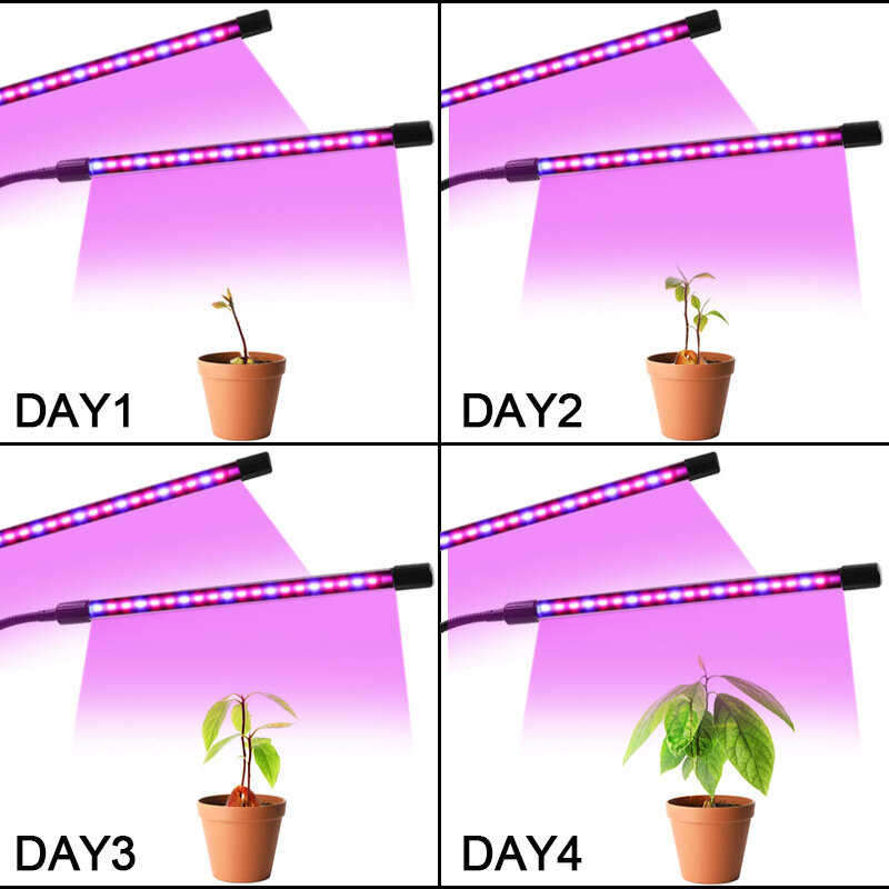 5 رؤساء الشتلات تنمو ضوء الطيف الكامل Phytolamp USB الطاقة 150 LED أضواء فيتو مصباح للمنزل داخلي النباتات الزهور تنمو خيمة