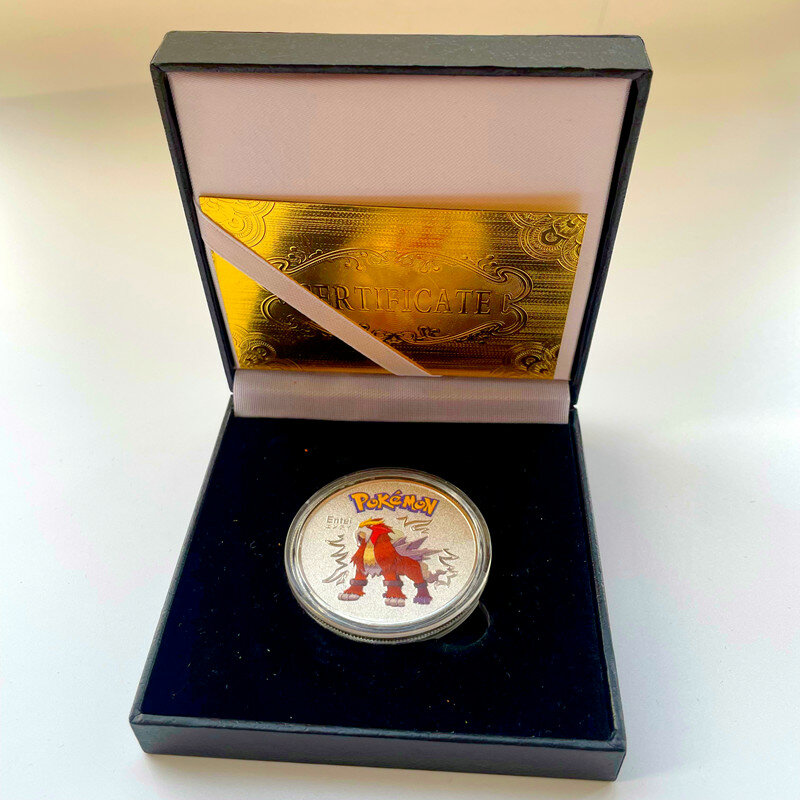 Moneda conmemorativa Kawaii de Pokémon, 15 patrones chapados en oro, colección de Anime, Regalos perfectos, 2021