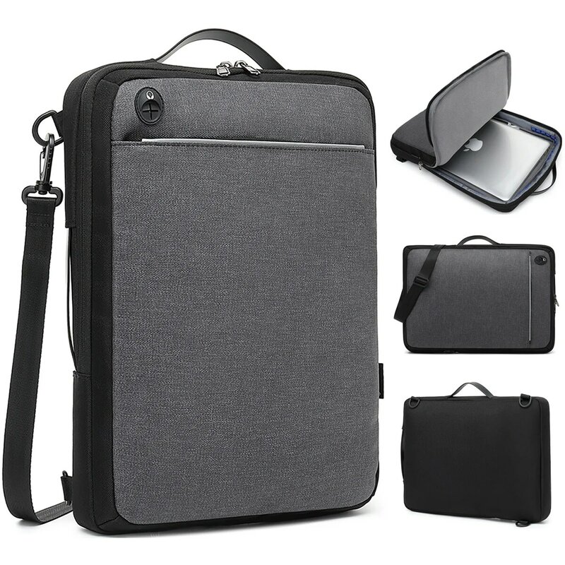 CoolBELL – sac de transport antichoc pour ordinateur portable 15.6 pouces, sacoche à sangles multi-usages avec 2 poignées pour ordinateur portable