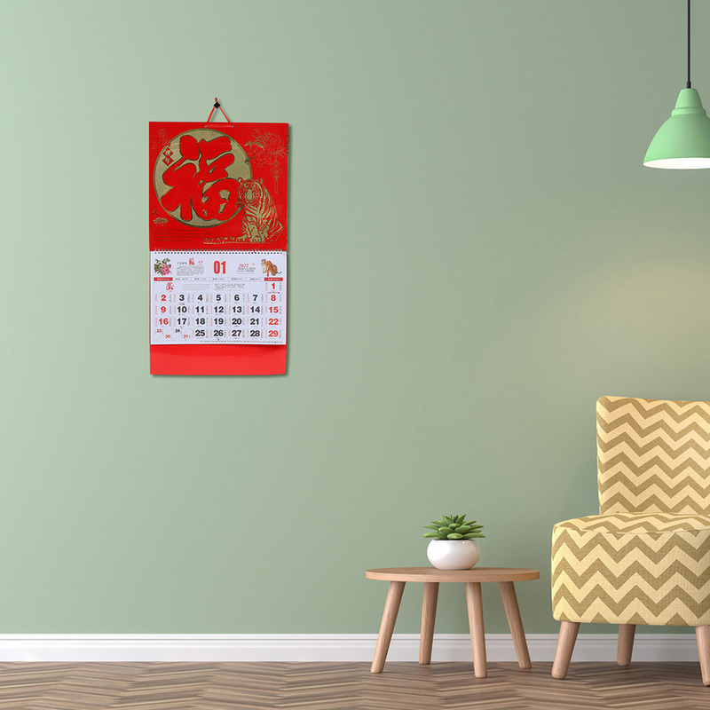 4Pcs Exquisite Traditionelle Durable Kreative Traditionellen Chinesischen Täglichen Kalender 2022 Jahr Kalender