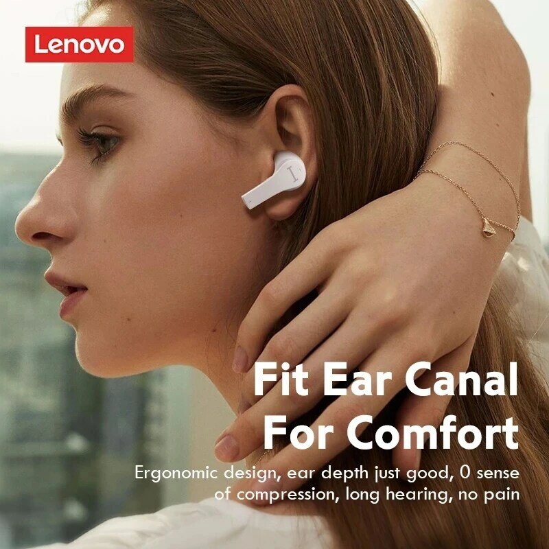 Lenovo Wireless Bluetooth Earphones Touch Control Voice Calls Sport Waterproof Headset Sport Earbuds With Mic Noise Waterproof