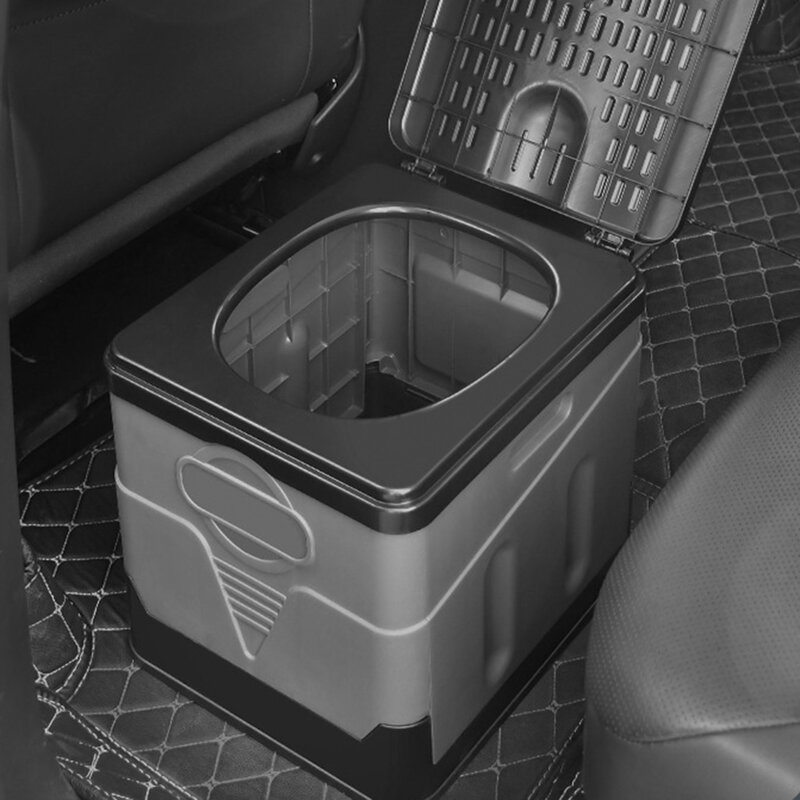 Portátil dobrável toalete para acampamento ao ar livre potty para adultos crianças capa design assento wc reutilizável para piquenique viagem de carro