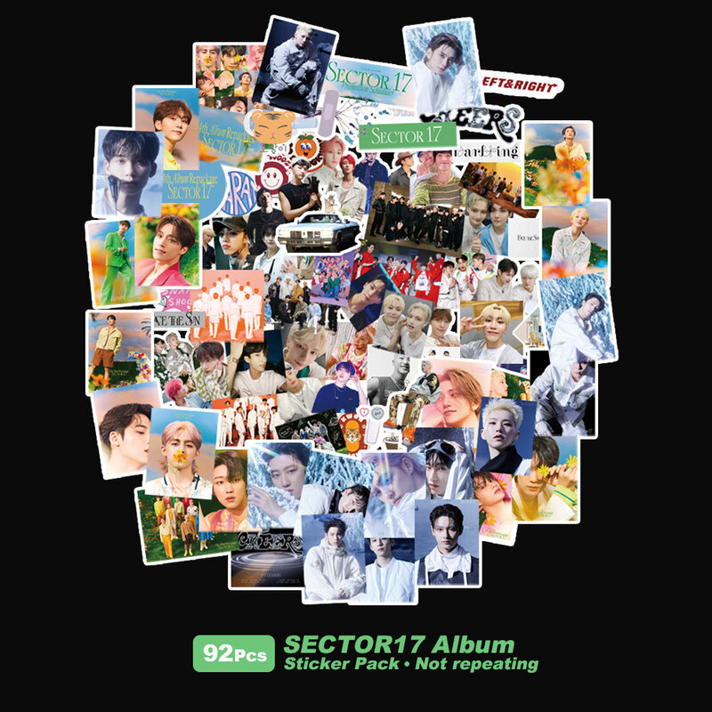 92 pz/set Kpop settore 17 adesivi FML carte Lomo nuovo Album ATTACCA carte fotografiche di alta qualità adesivo carattere