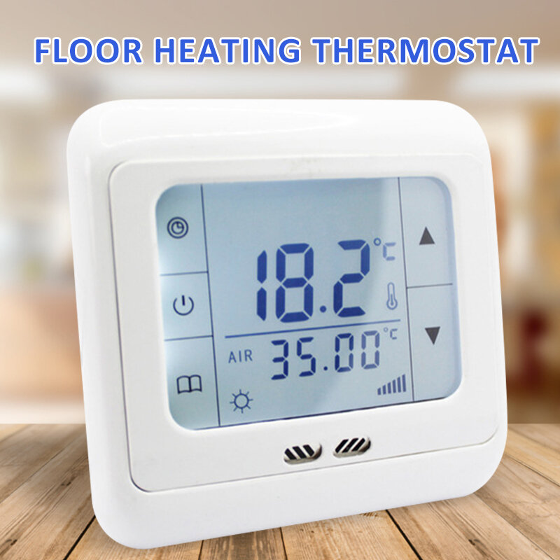 Novo t109 wifi digital piso aquecimento termostato programável elétrica heatingtemperature controlador tela sensível ao toque termorregulador