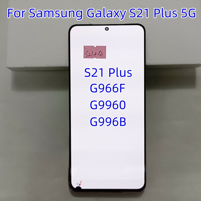 AMOLED 6.7 ''ต้นฉบับสำหรับ Samsung Galaxy S21 PLUS 5G G996B G9960 G966F หน้าจอ LCD ทัชสกรีนประกอบดิจิไทเซอร์ที่มีข้อบกพร่อง