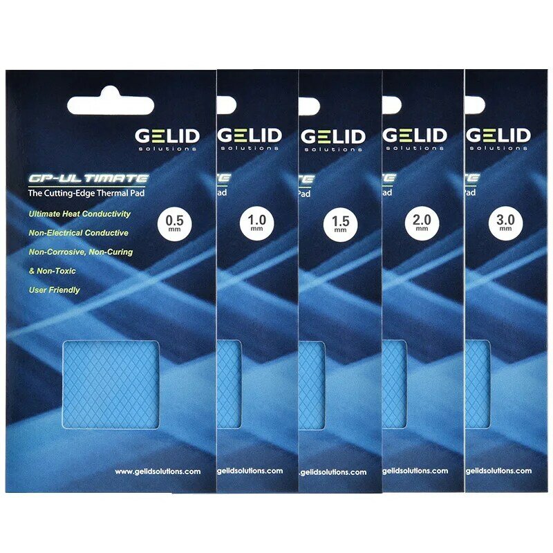 Gelid GP-EXTREME 12w/mk/gp-gpuカード用の熱放散を提供する究極の15w/mk熱放散サーマルパッド、ramメモリ冷却、カード
