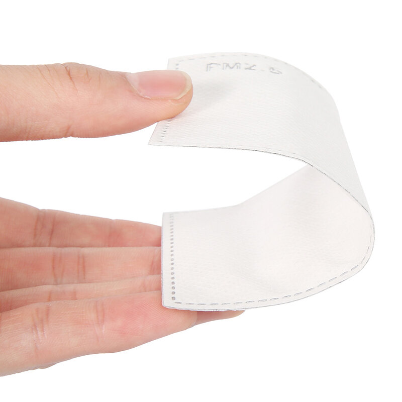 Almohadillas filtrantes para mascarilla PM2.5 de 5 capas para adultos y niños, 20-100 piezas, almohadilla protectora para la cara, amigable con la piel, a prueba de polvo