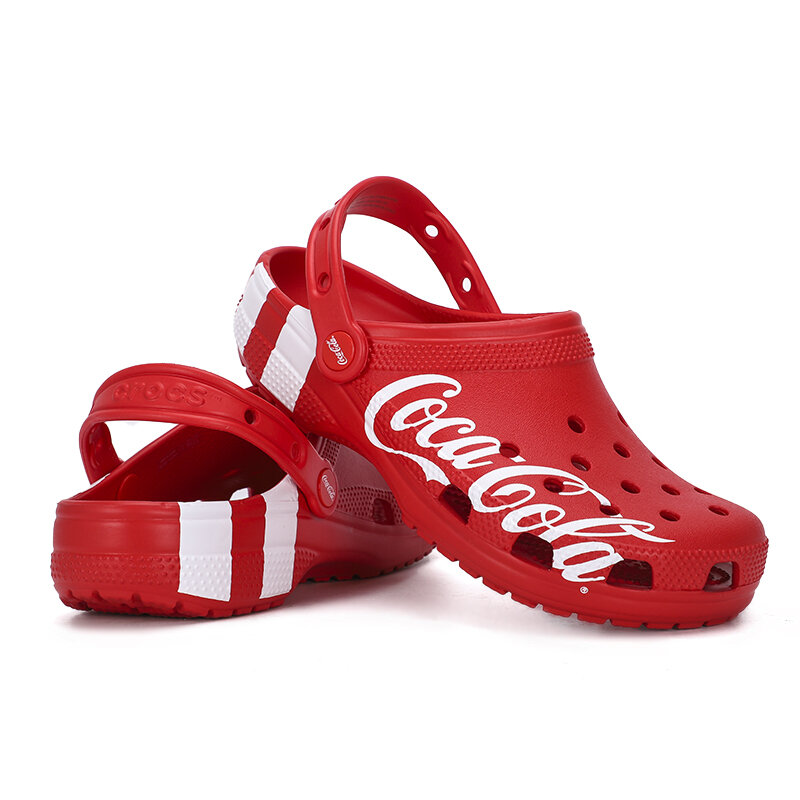Moda luksusowe buty coke C Cave buty męskie i damskie 2022 nowe buty na plażę Coca-Cola kapcie sandały kapcie dziecięce rodzina