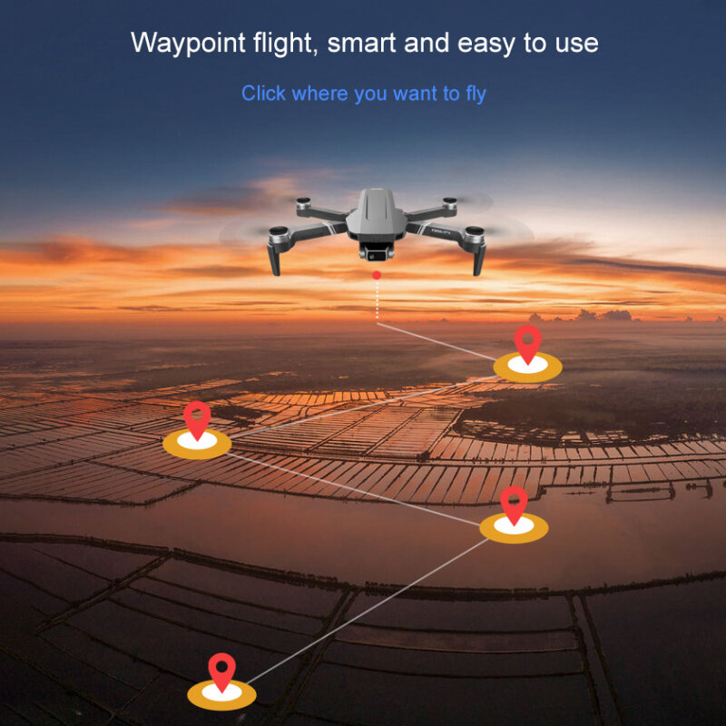 Novo F4 GPS Drone 4K HD Câmera Dupla 5G WiFi FPV Controle Remoto Quad Drone Distância Estável 2km RC Avião Brinquedo Presente