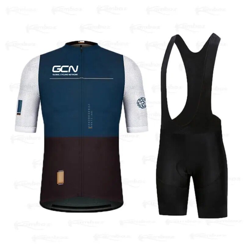 Novo conjunto de roupas ciclismo 2022 gcn equipe jérsei kit men respirável manga curta mtb roupas da bicicleta uniforme ropa hombre