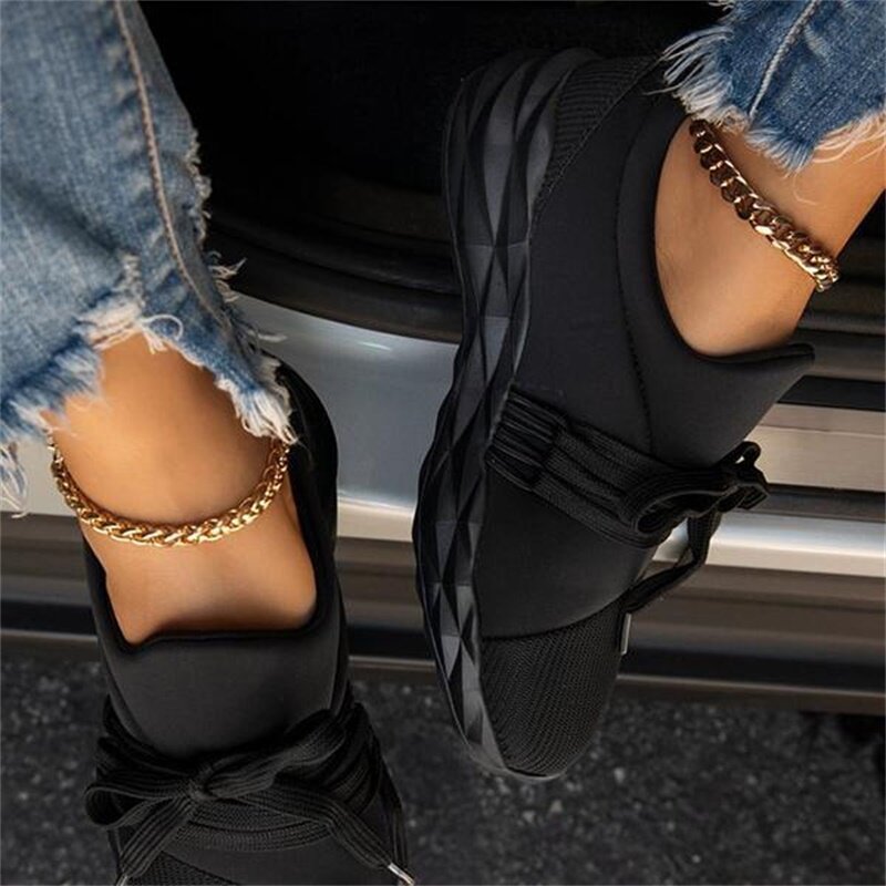 Sneaker da donna Slip on Flat Casual Shoes Platform Sport scarpe da donna Outdoor Runing Ladies Vulcanized Zapatillas Mujer