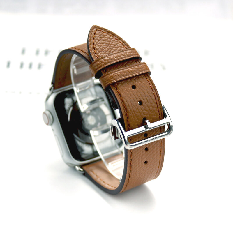 Bransoletka do zegarka Apple Ultra Band 44mm 49 40 45 41 42 38mm pasek ze skóry naturalnej Correa Apple Watch 8 7 6 5 4 3 SE dla iWatch