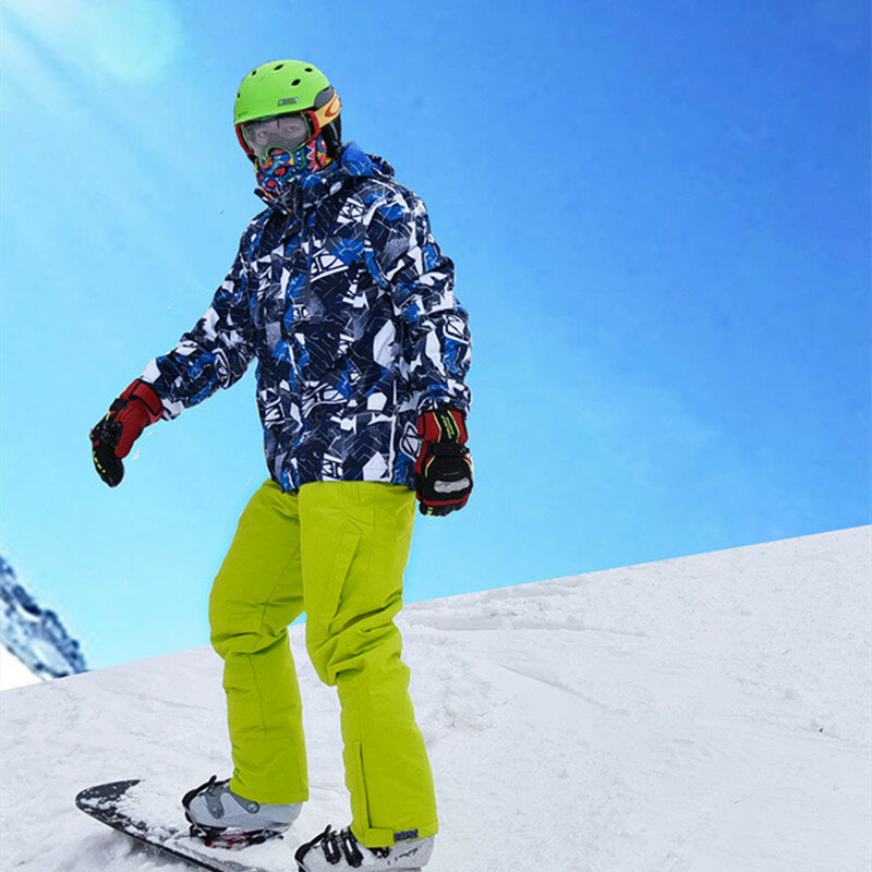 Мужские лыжные куртки, зимние теплые водонепроницаемые ветрозащитные куртки для сноуборда, альпинизма, мужская спортивная одежда для ката...