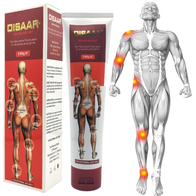 Crema para aliviar el dolor de los músculos, ungüento de masaje para aliviar el dolor muscular de las articulaciones, 100g