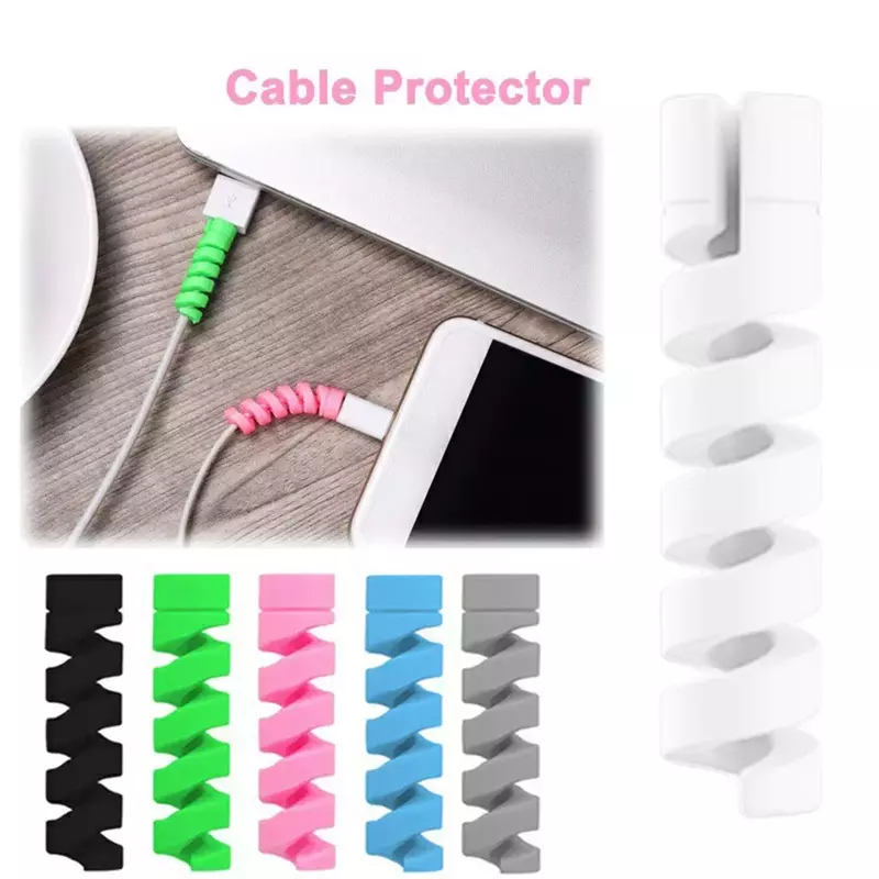 2/10Pcs Kabel Protector Für iPhone Ladegerät Schutz usb-ladekabel kabel Protector kabel management USB kabel veranstalter