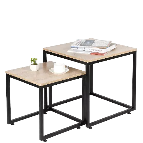 Квадратный деревянный журнальный столик в скандинавском стиле, современный съемный диван, боковой столик, мебель для гостиной, большой маленький журнальный столик