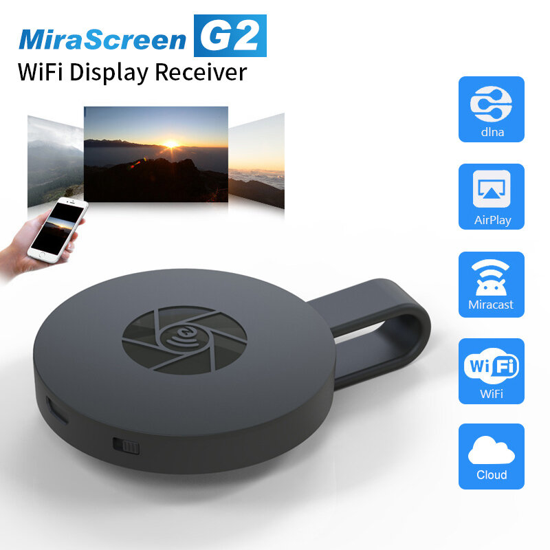 G2 جهاز استقبال للتليفزيون الأصلي HDMI متوافق Miracast متوافق HDTV عرض دونغل جهاز استقبال للتليفزيون PK M2 زائد واي فاي عصا ل Ios أندرويد
